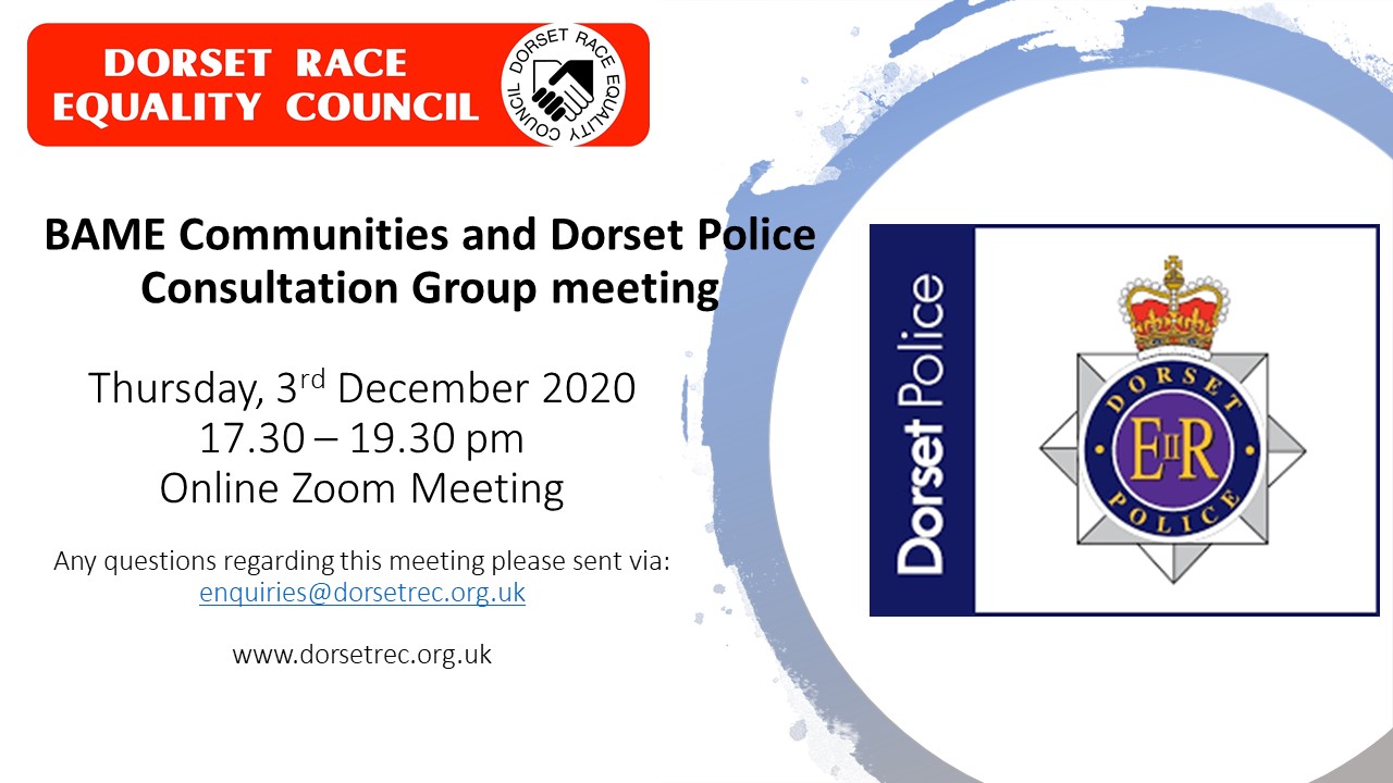 BAME Communities and Dorset Police Consultation Group meeting