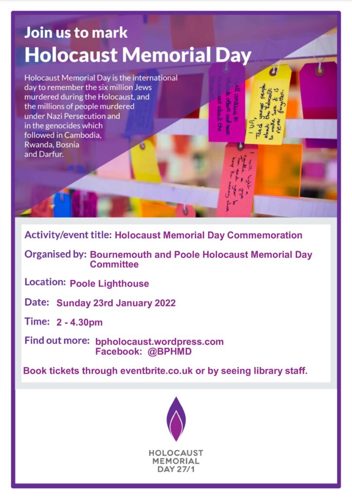 Holocaust Memorial Day | Dorset Race Equality Council